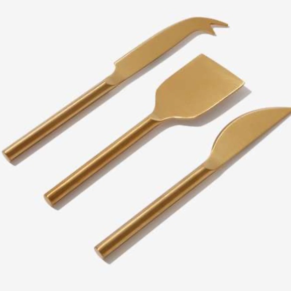 MACY BLACKWELL X SHORT STORIES Gold Cheese Knives - Picture 6 of 9